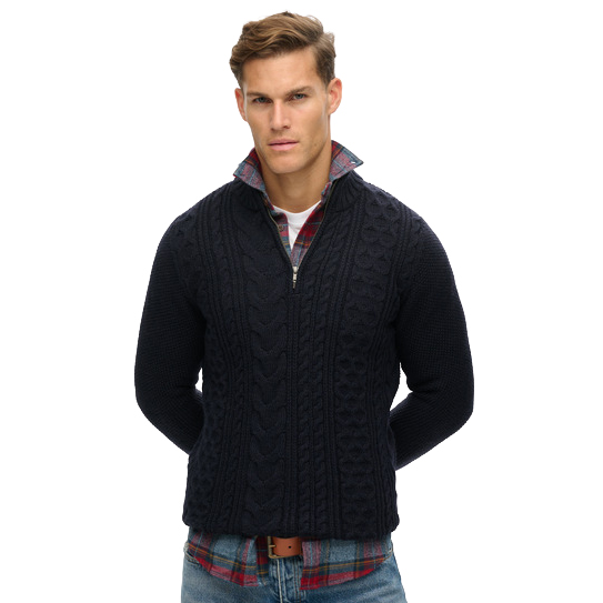 Superdry Jacob Cable Knit Half Zip